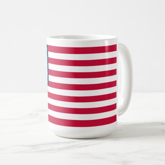 USA Drapeau café Mug American Patriotic (Devant droit)
