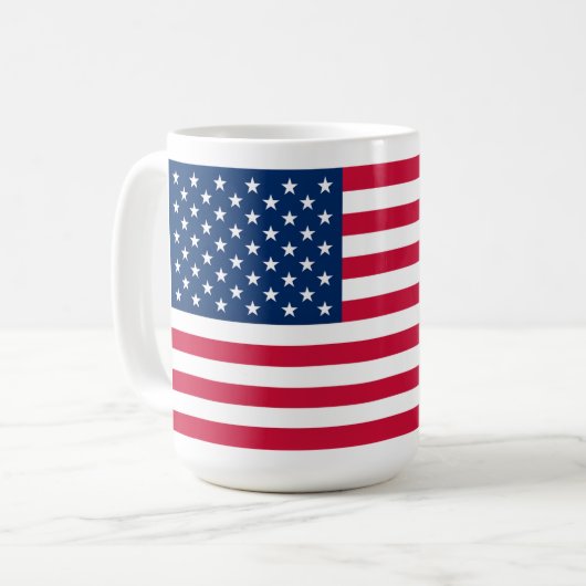 USA Drapeau café Mug American Patriotic (Devant gauche)