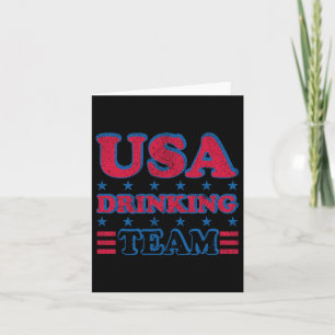 USA Drink team 4th van juli Independence Day Dru Kaart