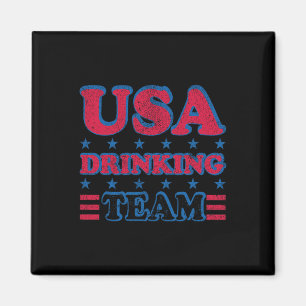 USA Drink team 4th van juli Independence Day Dru Magneet