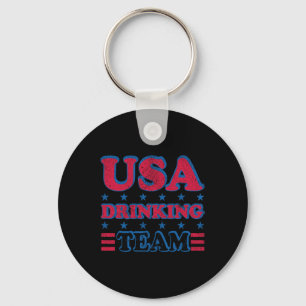 USA Drink team 4th van juli Independence Day Dru Sleutelhanger