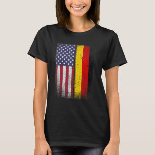 USA Duitsland Vlag Patriottisch Amerikaans Trots D T-shirt