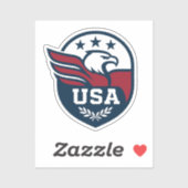 USA Eagle Crest Sticker (Vel)