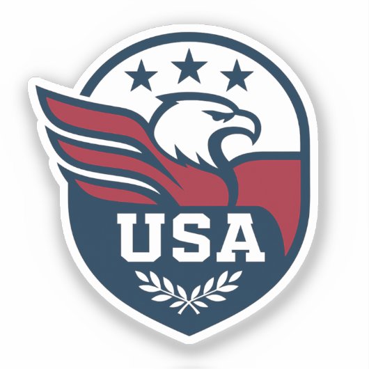 USA Eagle Crest Sticker (Voorkant)