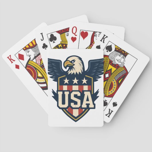 USA Eagle Crest —  vlaggenschild Pokerkaarten (Achterkant)