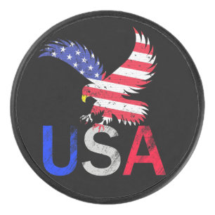 USA Eagle Hockey Puck