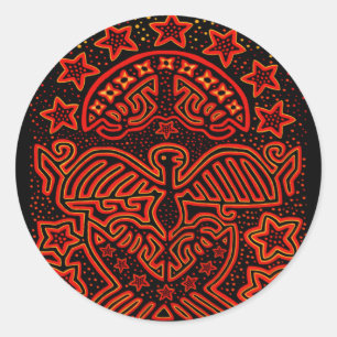 USA EAGLE PATRIOT - VECHT VOOR DEMOCRATIE! RONDE STICKER