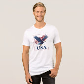 USA Eagle Patriotic Tri-Blend Shirt (Voorkant volledig)