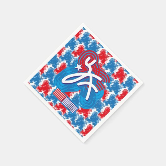 USA/EEUU FLAG SIMPLIFIED TEXT BY MASANSER PIXELAT SERVET (Hoek)