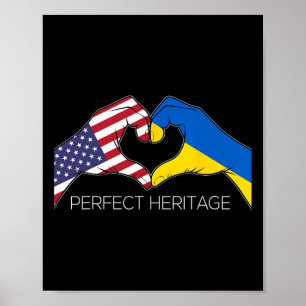 Usa en Oekraine Oekraïens-Amerikaans Perfect Erfgo Poster