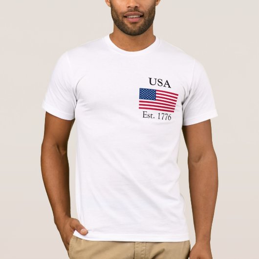 USA Est. 1776 T-shirt (Voorkant)