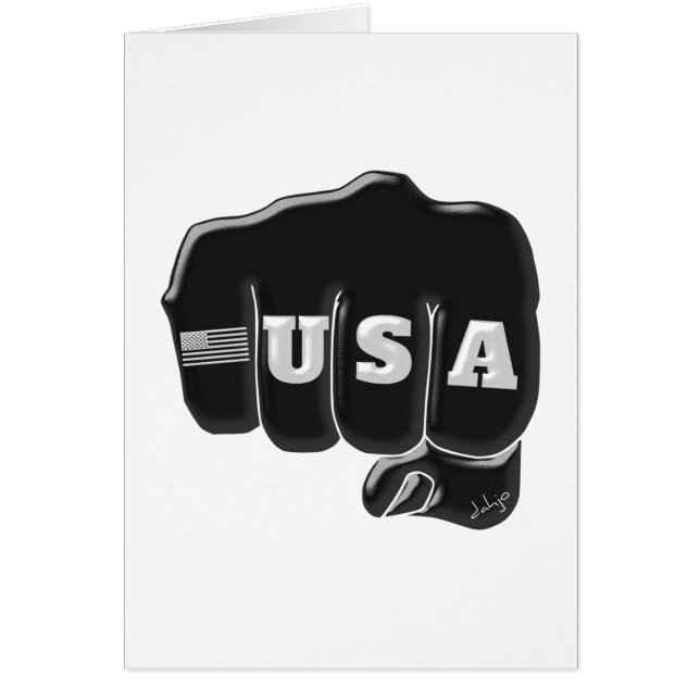 USA Fist Bump avec le drapeau américain (Devant)