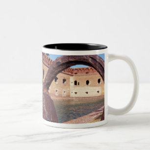 USA, FL, Florida Keys, Fort Jefferson, 1846, Tweekleurige Koffiemok