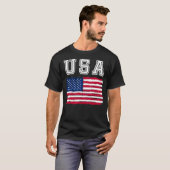 USA flag 4th of july us day of independence T-shirt (Voorkant volledig)