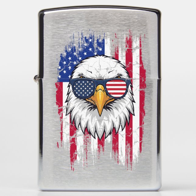 USA Flag And American Eagle Grunge (Voorkant)