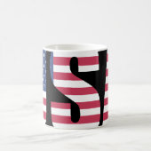USA Flag Barcode Graphic Mug - Bold Social Comment (Centre)
