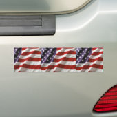 USA FLAG BUMPERSTICKER (Op auto)
