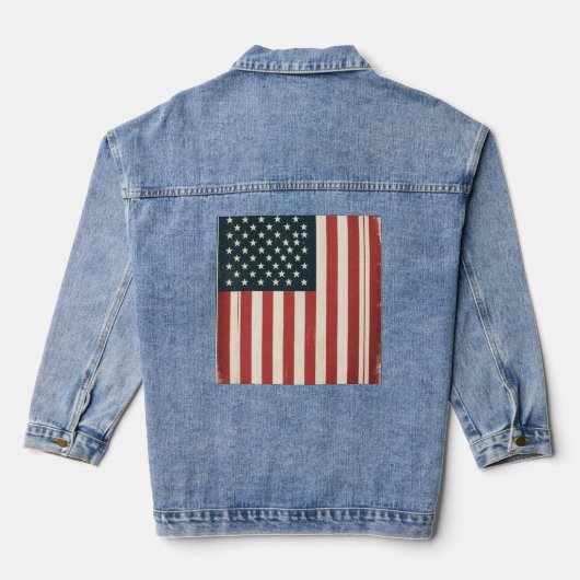 USA Flag Denim Jacket (Achterkant)