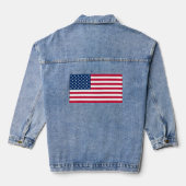 USA Flag Denim Jas - Patriottisch Denim Jacket (Achterkant)