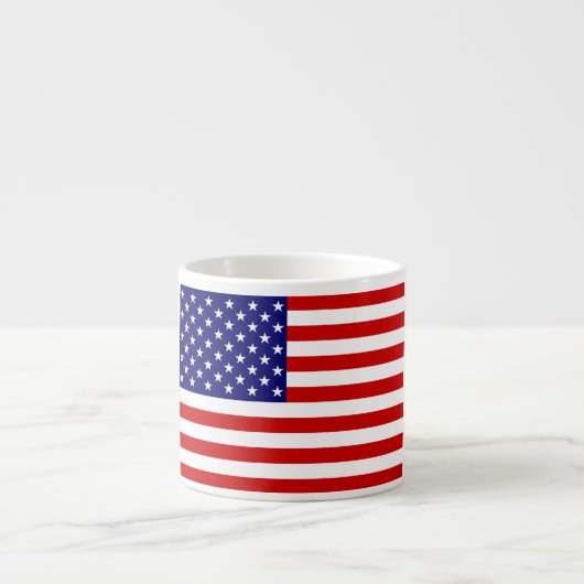 USA Flag Espresso Mok boog1 (Voorkant)