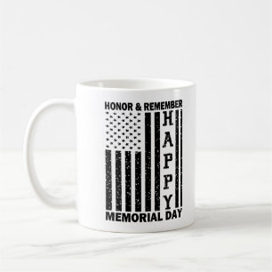 USA Flag Honor Herinner Happy Memorial Day Grappig Koffiemok