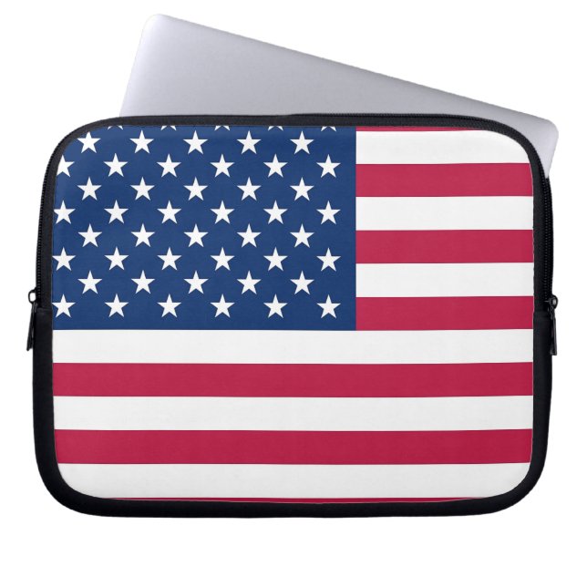 USA Flag Laptop Sleeve (Voorkant)