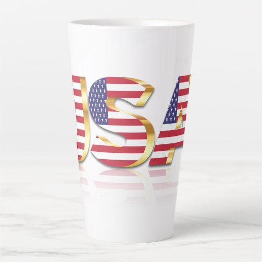 USA Flag Latte Mok (Voorkant)