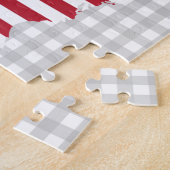 USA Flag Map Puzzle American Eagle (Côté)