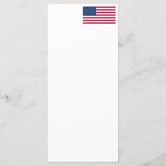 USA Flag Menu Etats-Unis d'Amérique (Dos)