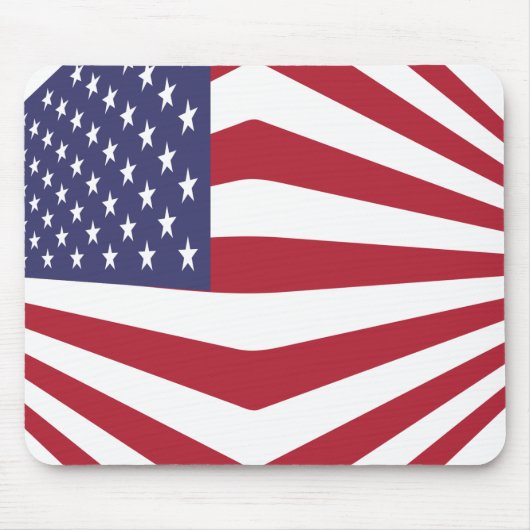 Usa Flag Mousepad Muismat (Voorkant)