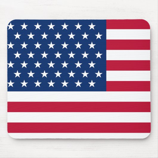 Usa Flag Mousepad Muismat (Voorkant)