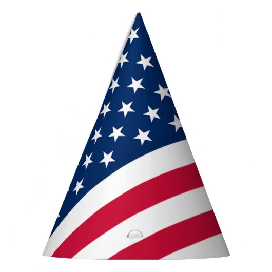 USA Flag Paper Party Pet Patriottisch Feesthoedjes (Links)