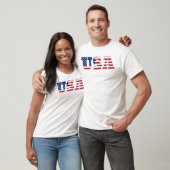 USA Flag  Patriotic T-shirt (Unisex)