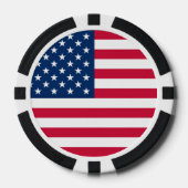 USA Flag Poker Chips (Voorkant)