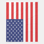 USA Flag Print Patriottische Fleece Deken (Voorkant)