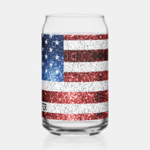 USA flag rouge blanc bleu étincelles bling Nom per (Gauche)