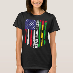 USA Flag & Sao Tomé en Principe Vlag Beste Poppen  T-shirt