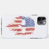 USA Flag Skull Beard | Distressed Patriotic Design Case-Mate iPhone Case (Achterkant (horizontaal))