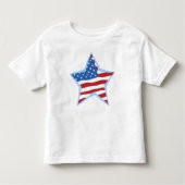 USA Flag Star T-shirts voor baby's en peuters (Voorkant)