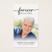 USA Flag Sympathy Funeral Photo Prayer Cards (Devant)