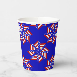 USA Flag-Teabag Folding s14b-PAPER PARTY CUPS Papieren Bekers