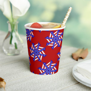 USA Flag-Teabag Folding s14r-PAPER PARTY CUPS Papieren Bekers