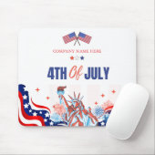 USA Flag Thema Custom 4 juli Zakelijk Muismat (Met muis)