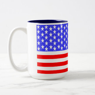 USA Flag Totally Printed Tweekleurige Koffiemok