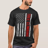 USA Flag Tree Klimmer T-shirt (Voorkant)
