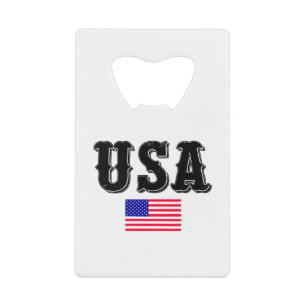 Usa Flag-Usa-Flag-America-American Flag Kredietkaart Flessenopener