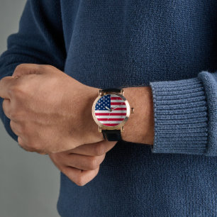USA Flag Watch - Patriottisch Horloge