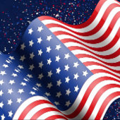 USA Flag Wavy Pattern