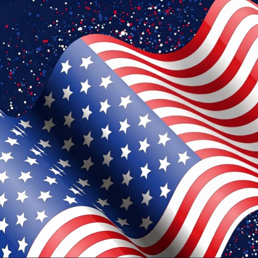 USA Flag Wavy Pattern