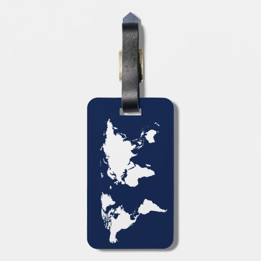 USA flag with address label Bagagelabel (Achterkant verticaal)